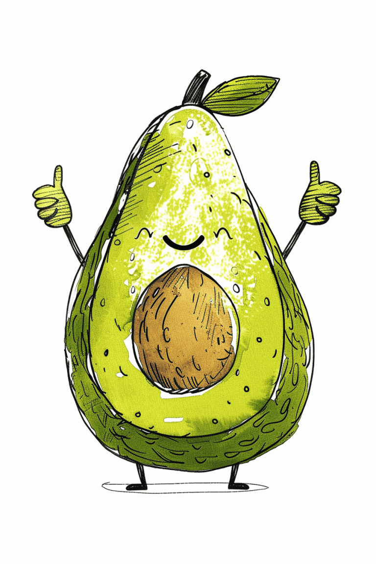 Avocado Giving A Thumbs Up