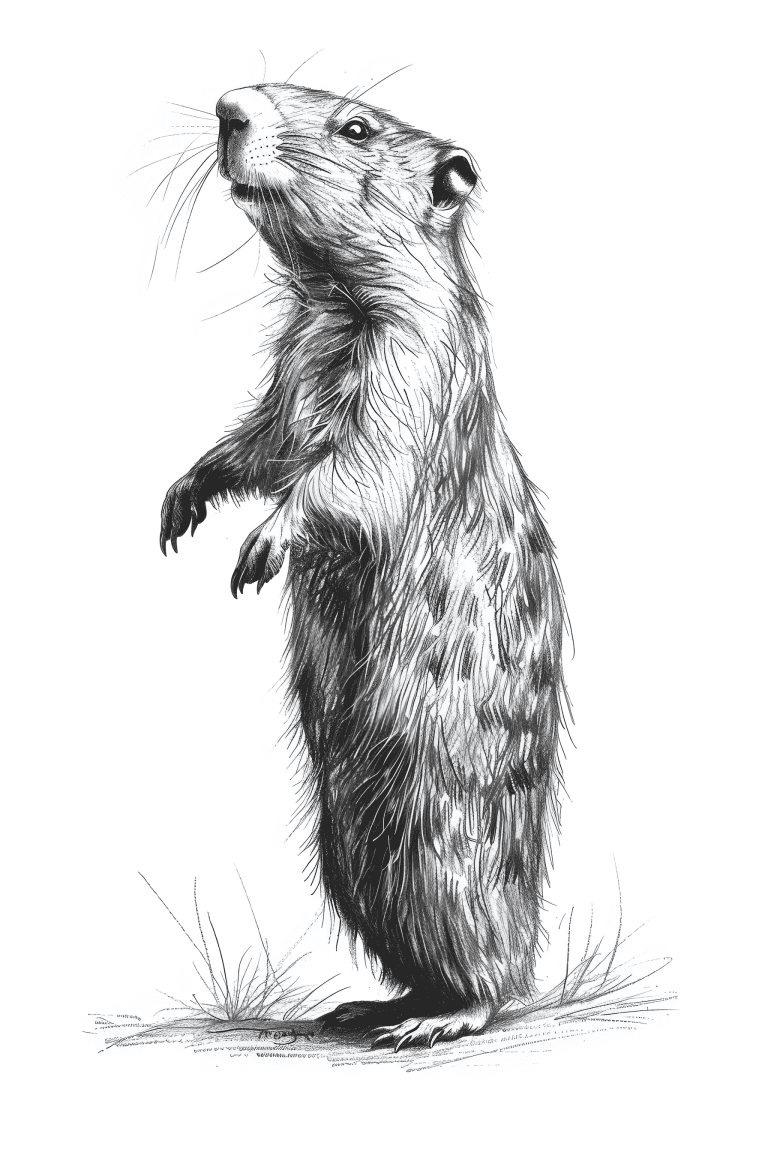 Woodchuck Standing