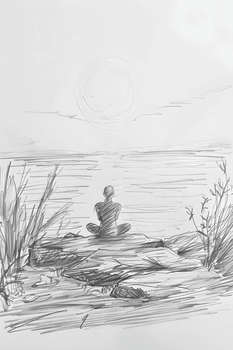 Meditation Along The Beach