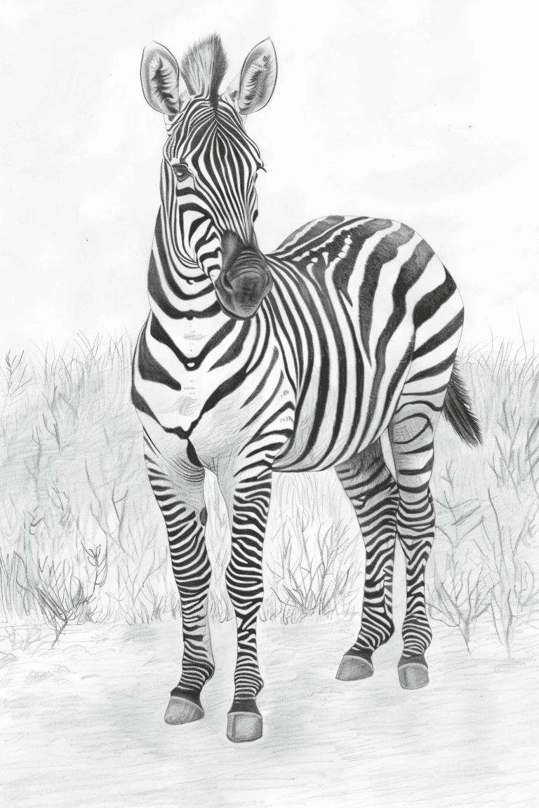 Zebra In A Savanna
