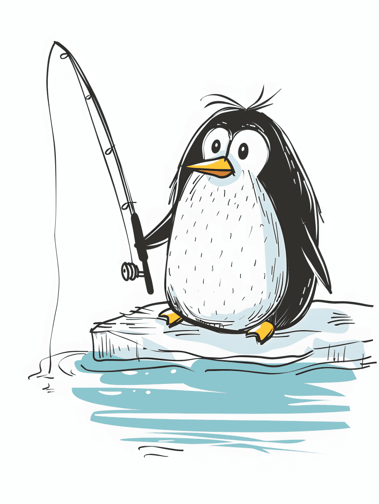 Penguin Fishing