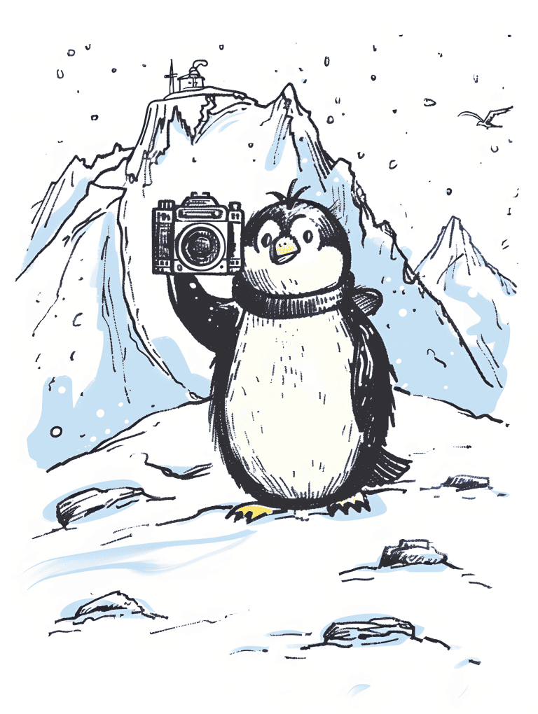 Penguin Taking Photos