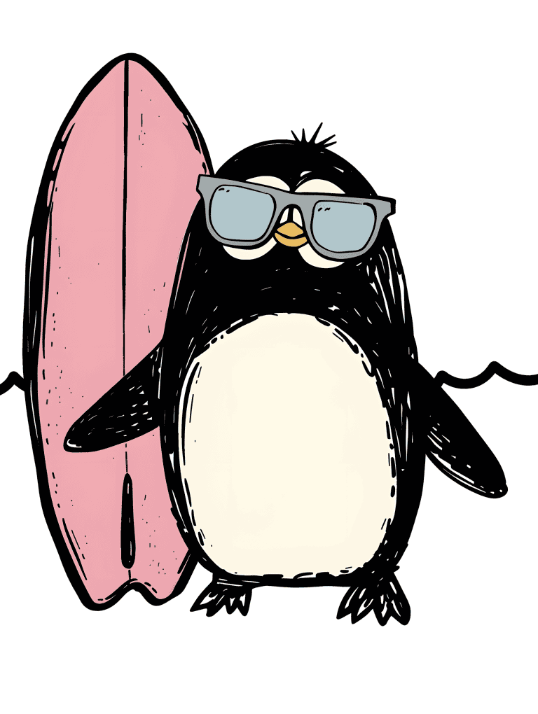 Surfer Penguin