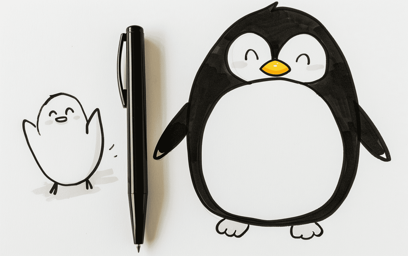 35 Adorable Penguin Doodles to Draw When You’re Bored
