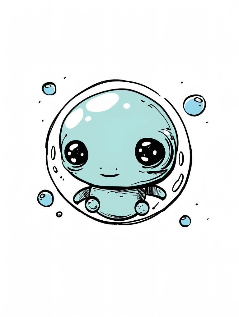 Alien Inside A Bubble