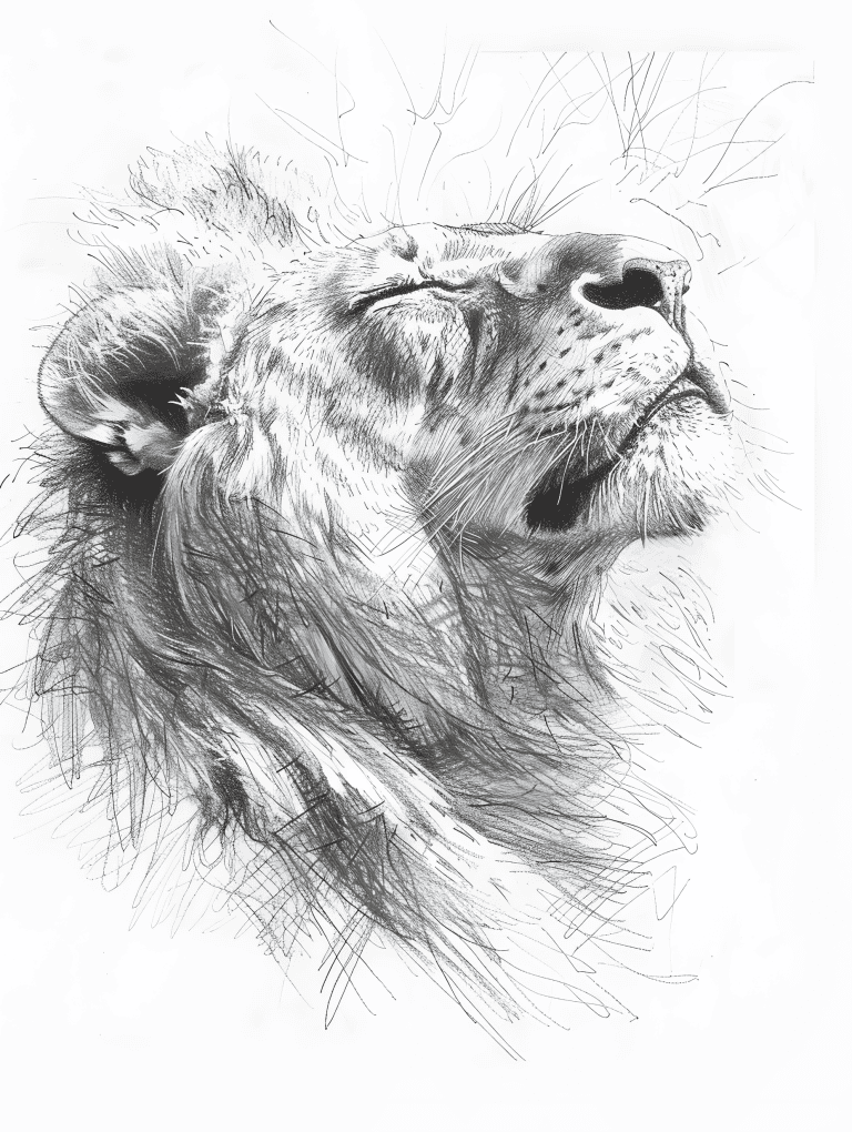 Lion Basking Under The Sun