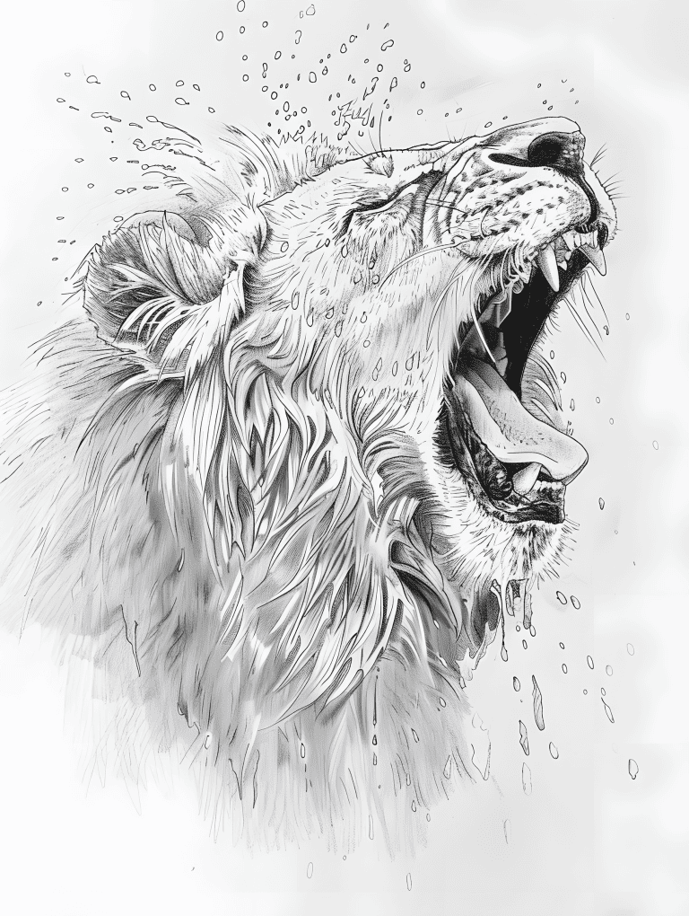 Lion Roaring