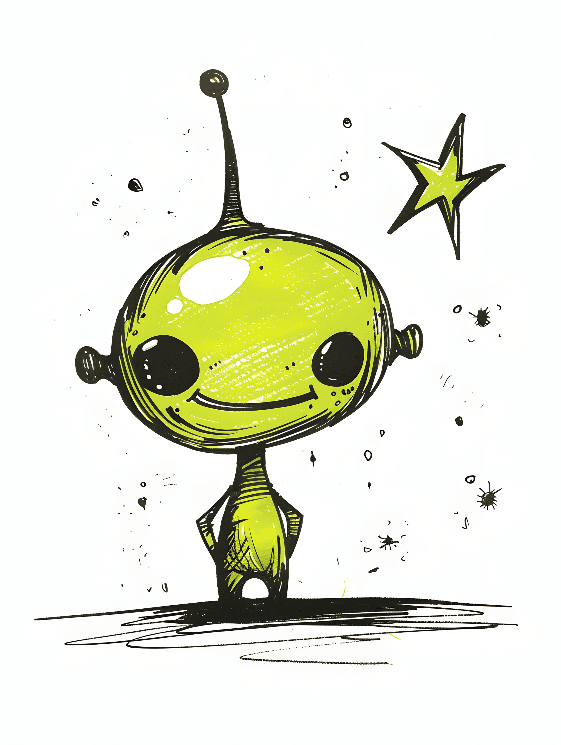 30 Fun and Easy Alien Doodle Ideas for Sci-Fi Fans - Brighter Craft