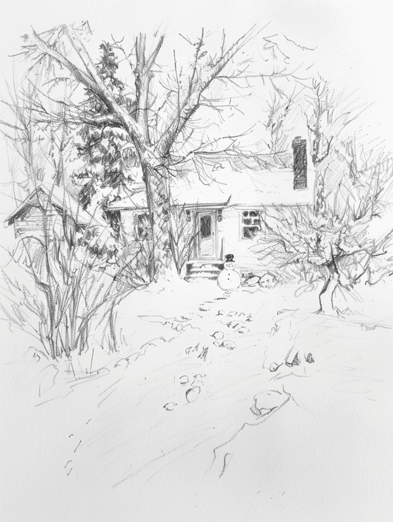 Snow Covered Cottage