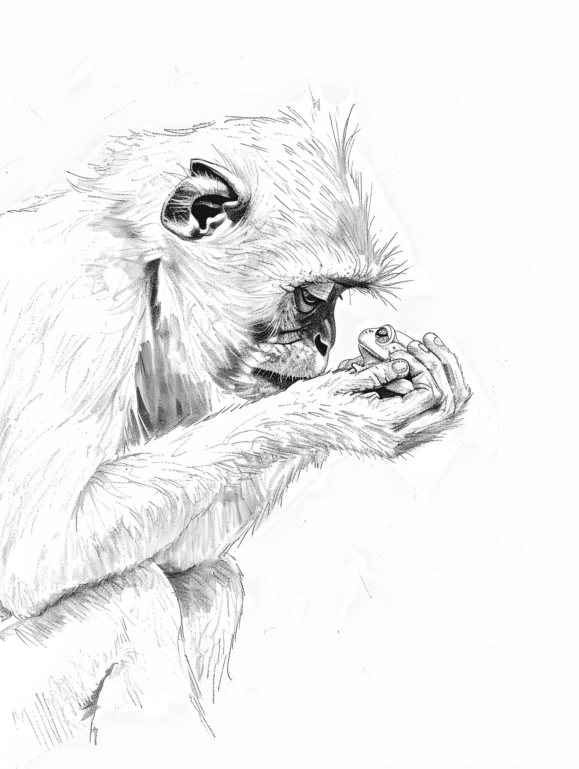 25 Playful Monkey Sketches for Jungle-Themed Art Projects - Brighter ...