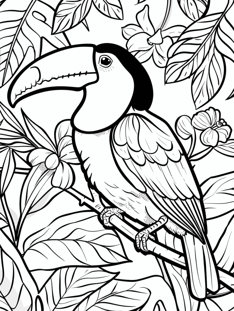 Toucan In A Tropical Forest