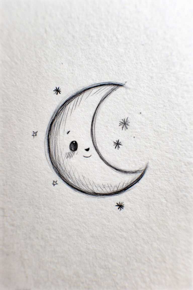 Cute Crescent Moon