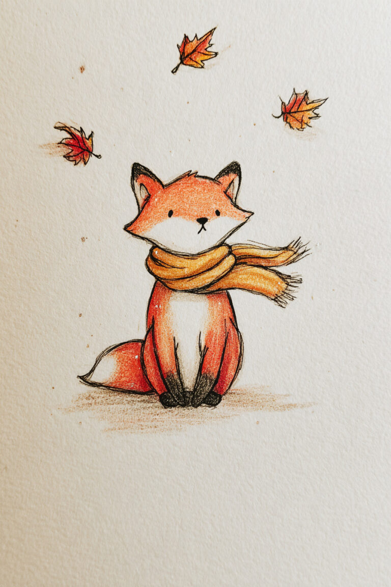 Fox Wearing A Scarf