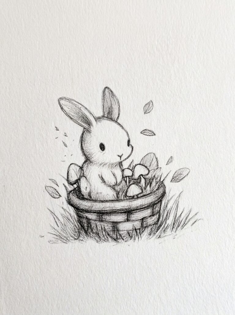 Rabbit and a Wicca Basket