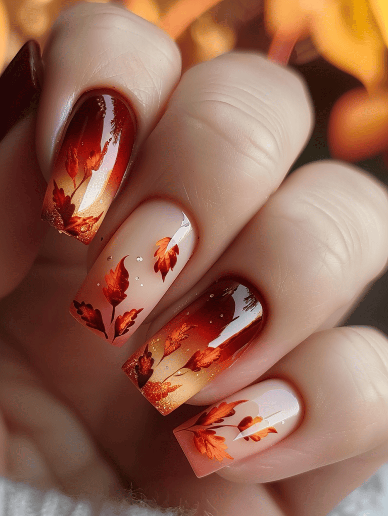 Warm Shades Of Orange And Red