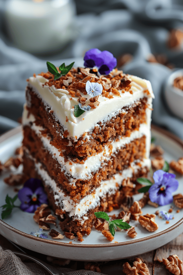 Carrot Cake With Cream Cheese Frosting