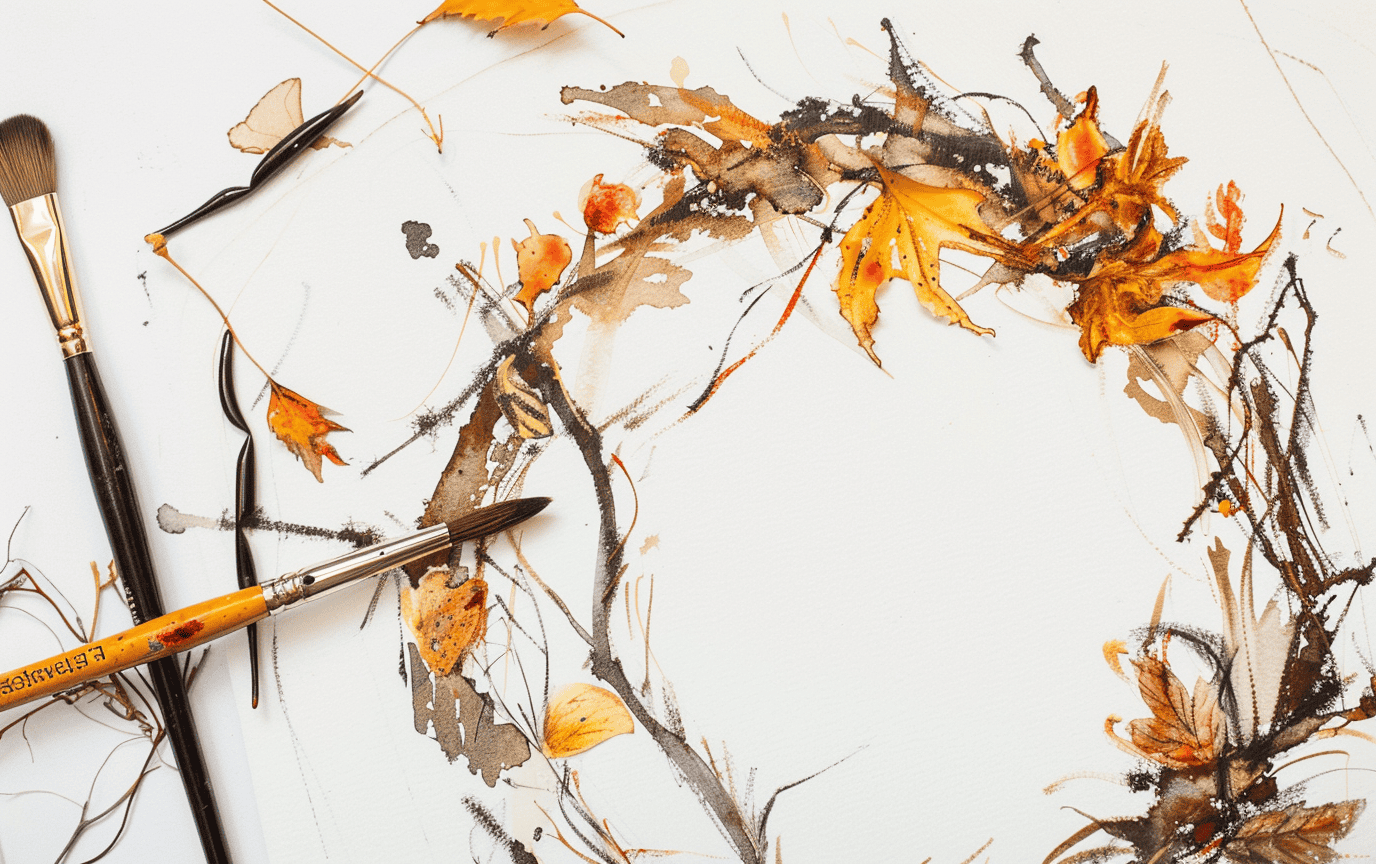 25 Rustic Autumn Wreath Watercolor Painting Ideas for Seasonal Decor