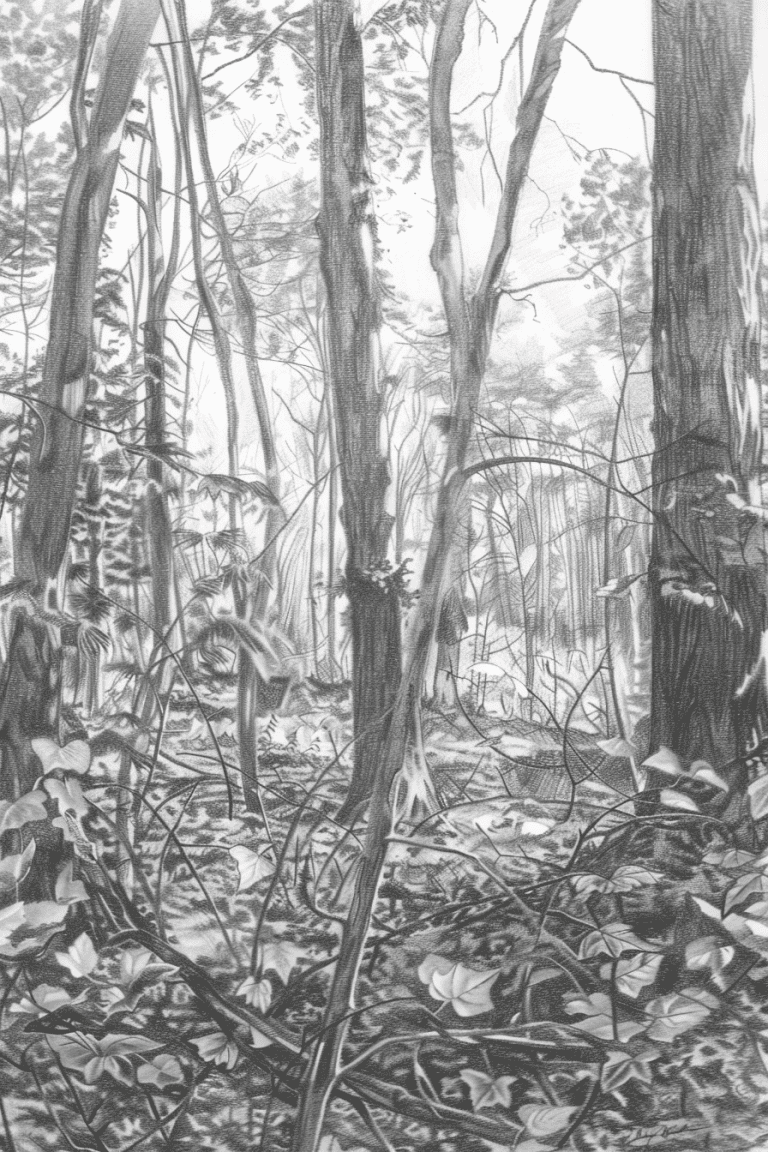 Forest In Canopy Of Leaves
