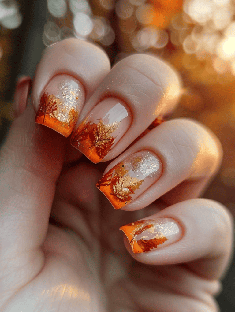 Shades Of Deep Orange And Gold