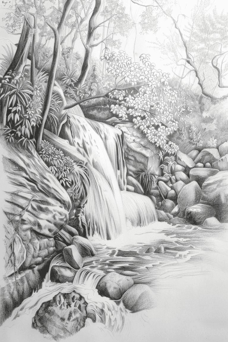Waterfall In The Forest