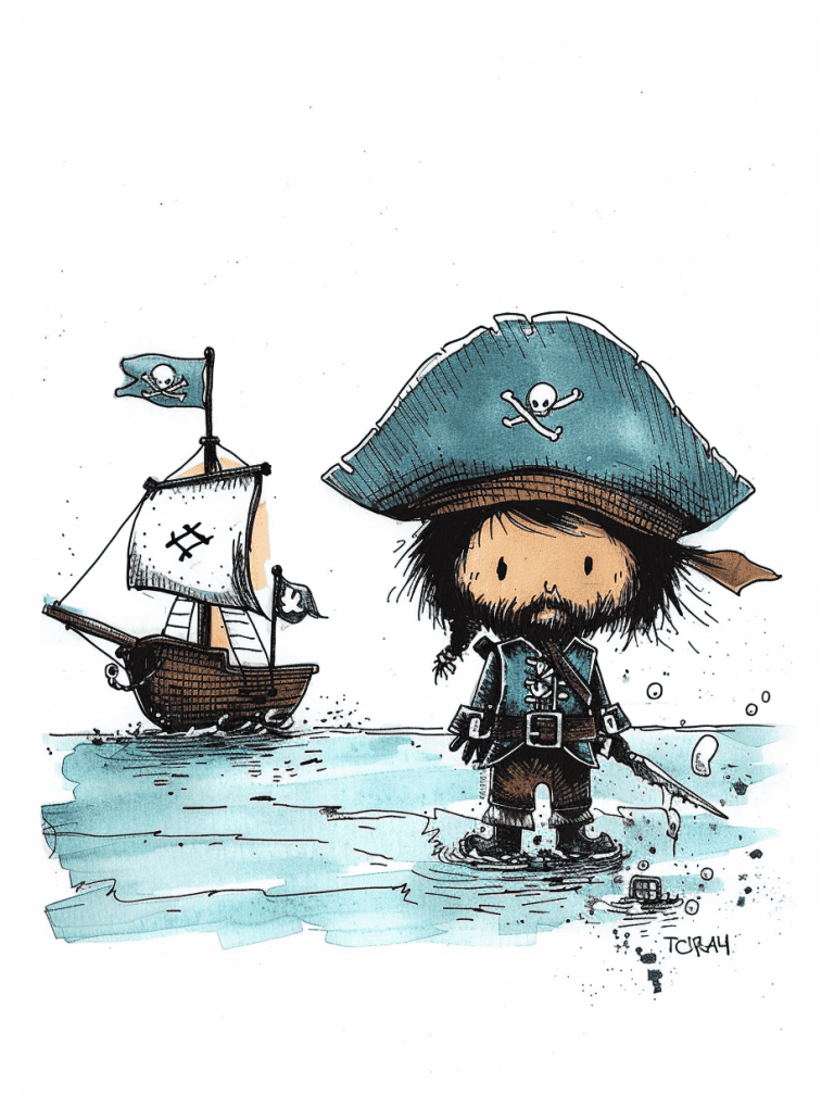 Pirate On A Shore