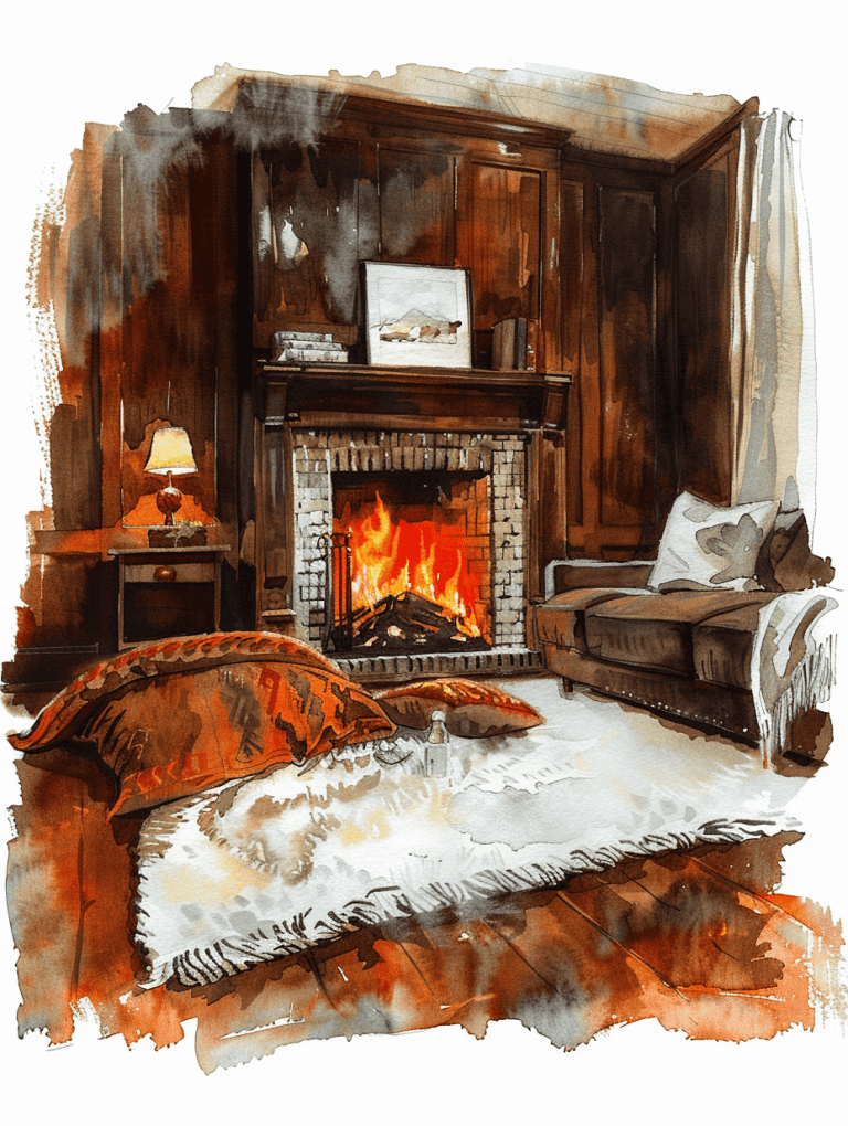 Bedroom With Dark Furniture