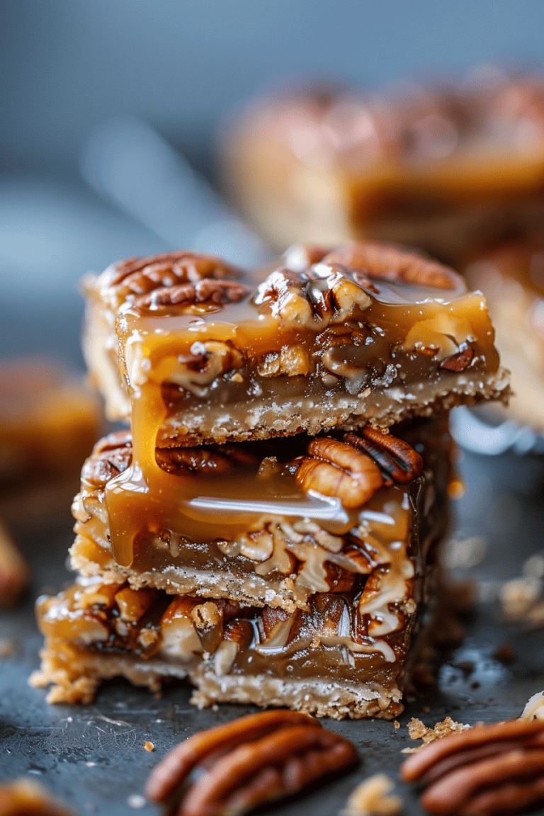 Maple Bourbon Pecan Bars
