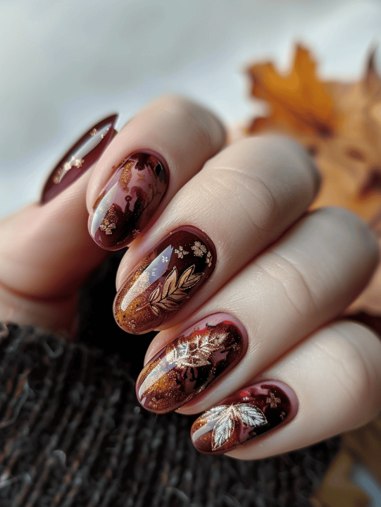 Deep Maroon And Burnt Sienna