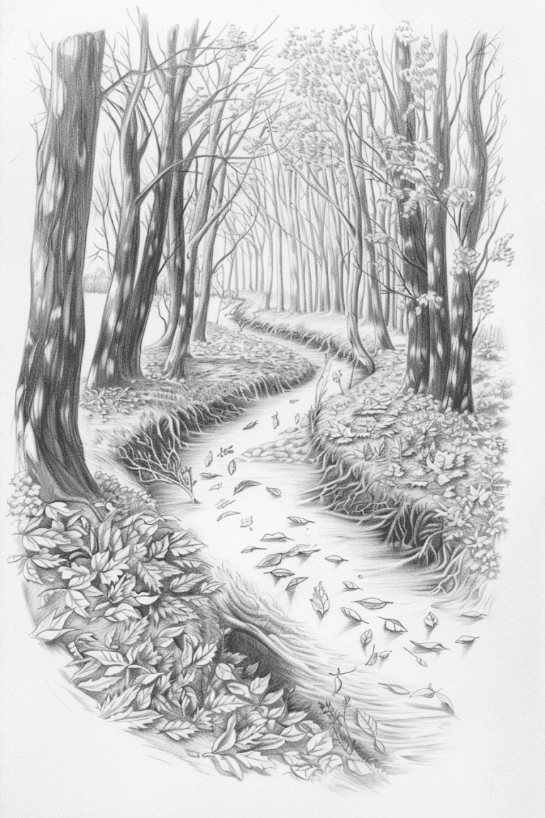 Narrow Forest Stream
