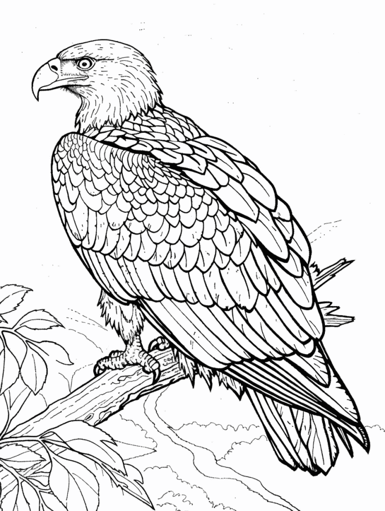 Eagle Overlooking A River