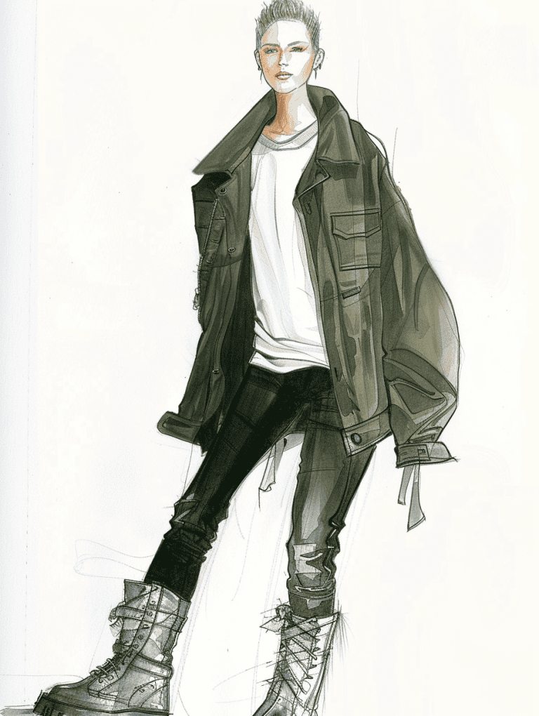 Oversized Military Jacket