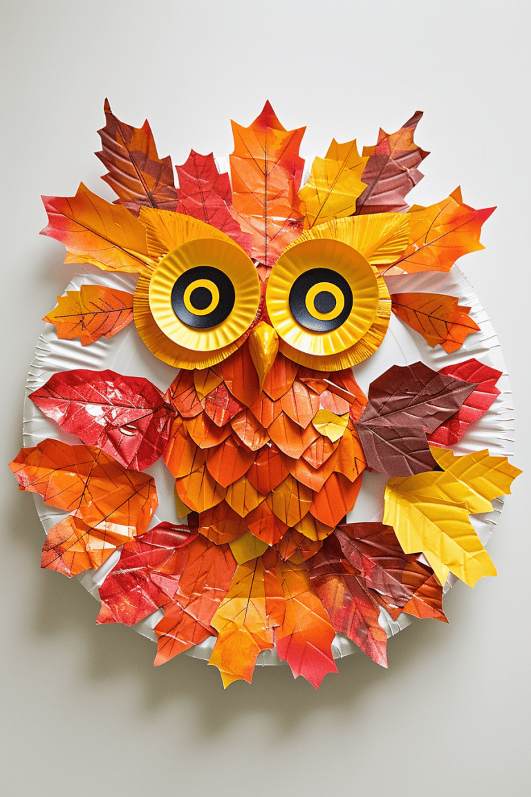 Paper Plate Owl