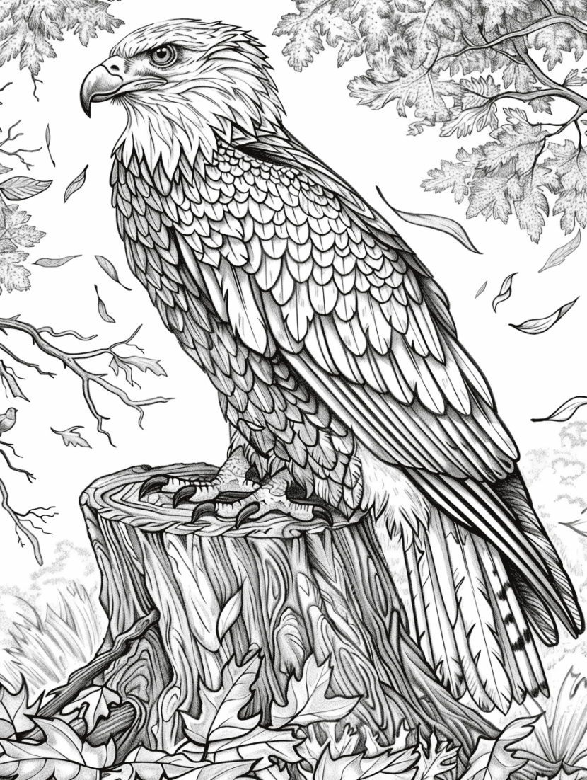 30 Majestic Eagle Coloring Pages for Nature Enthusiasts - Brighter Craft