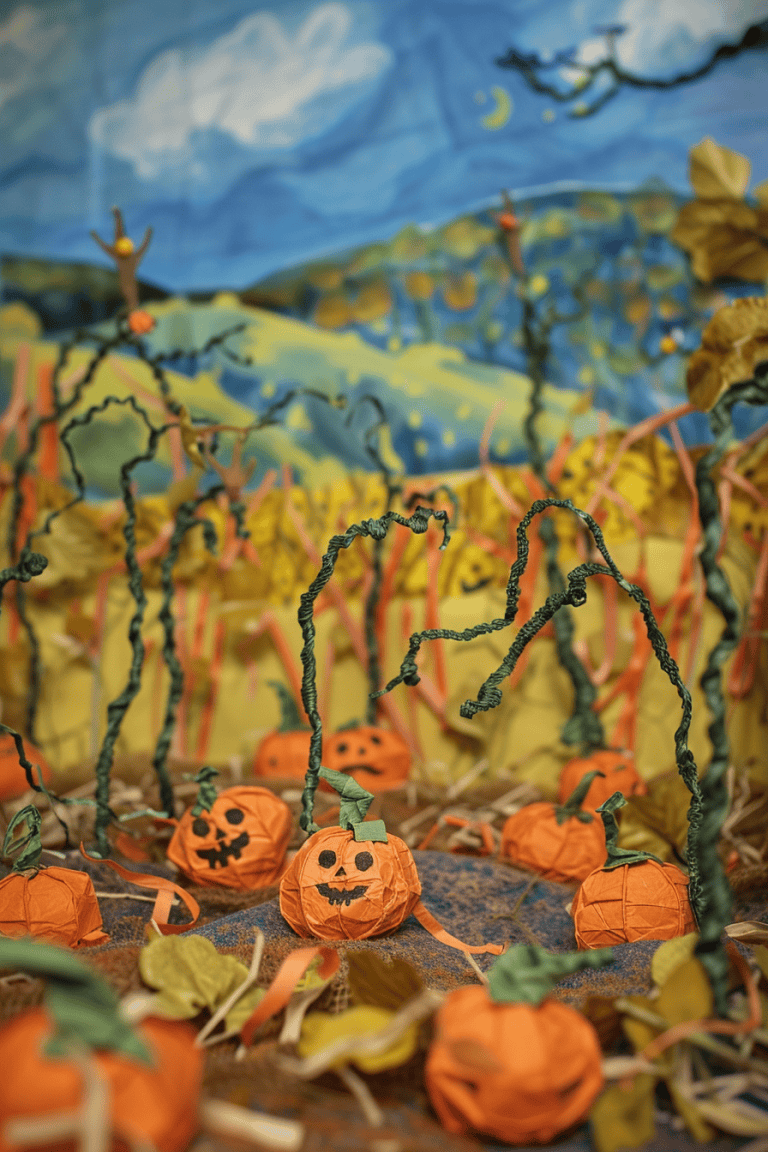 Pumpkin Patch Diorama