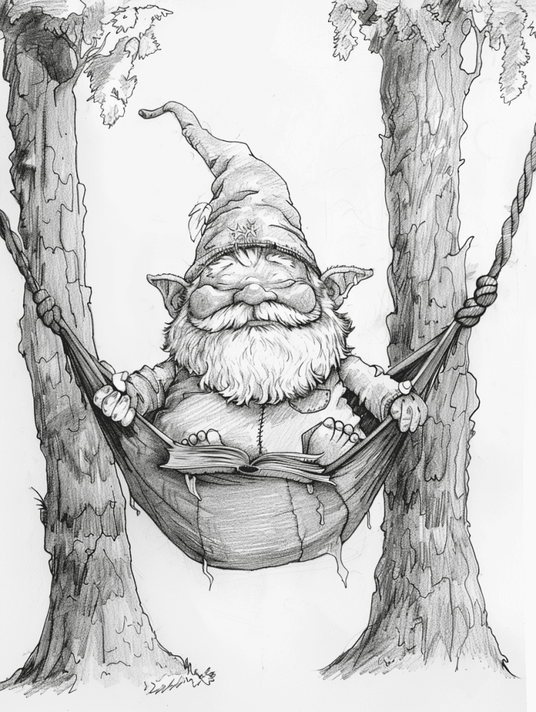 Gnome In A Hammock