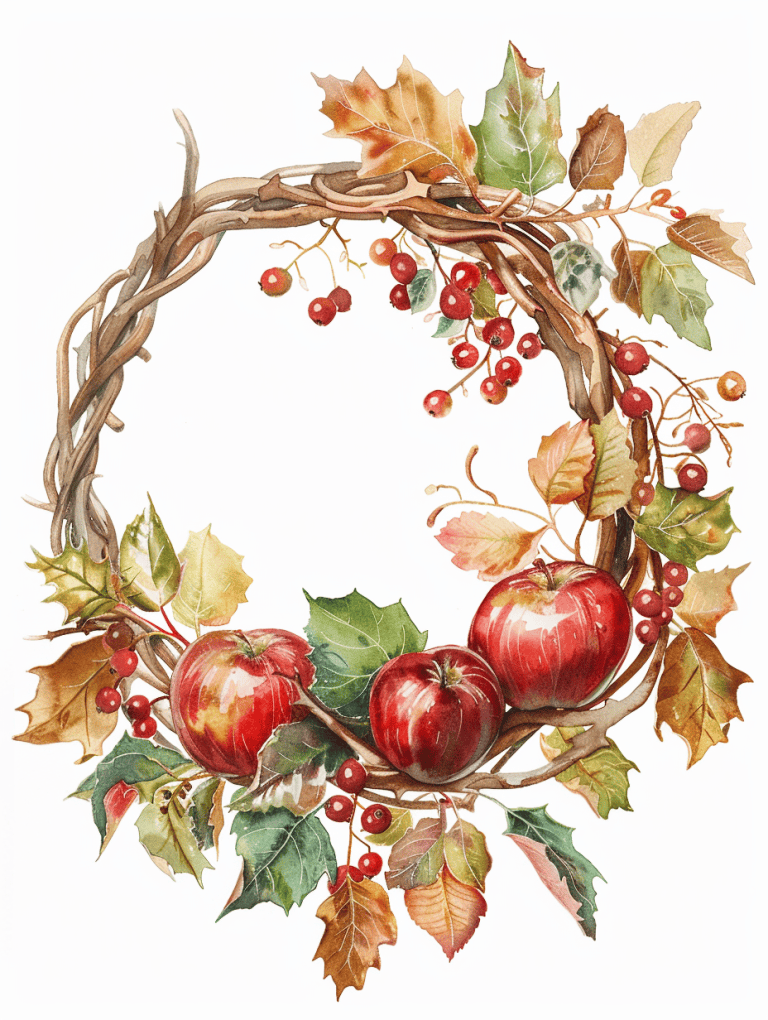 Wreath Made From Twisted Twigs