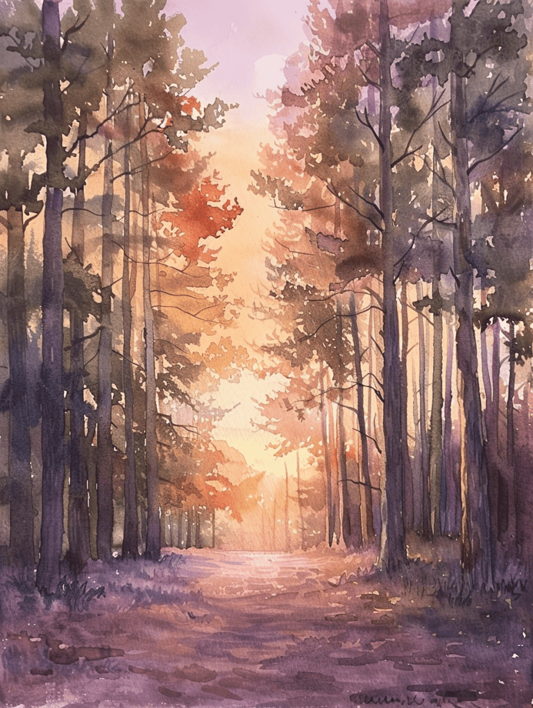Forest At Dusk