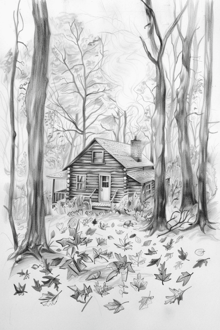 Cabin Nestled Among Trees