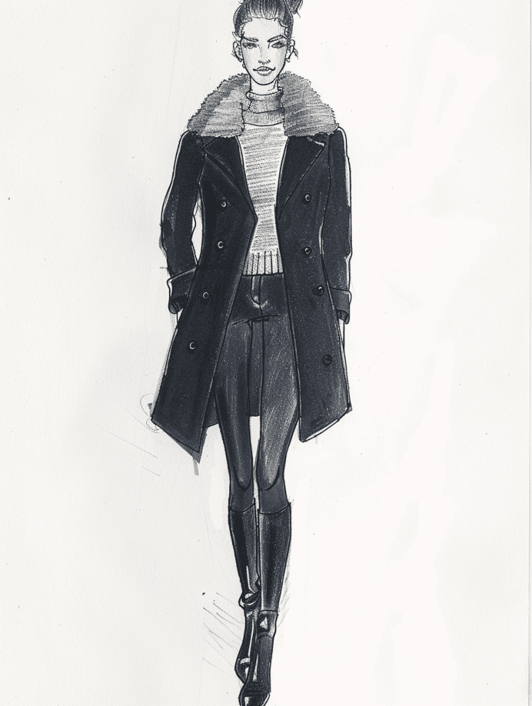 Sophisticated Wool Pea Coat
