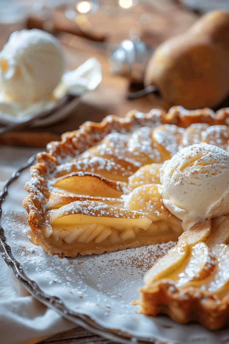 Spiced Pear Tart