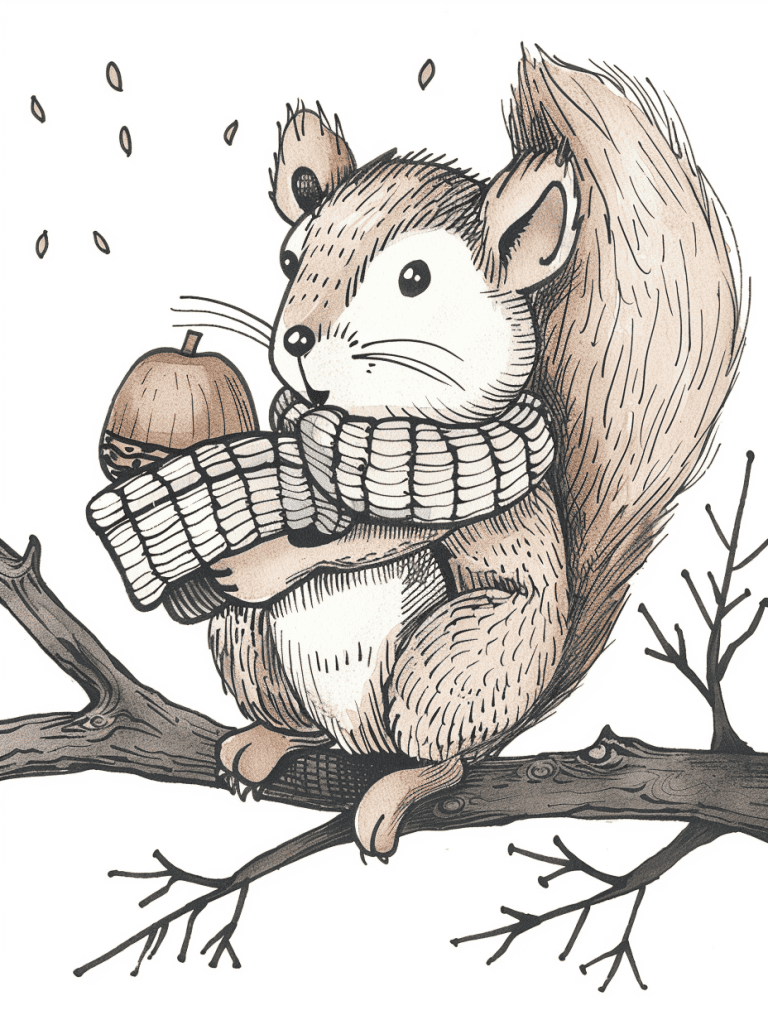 Squirrel On A Branch