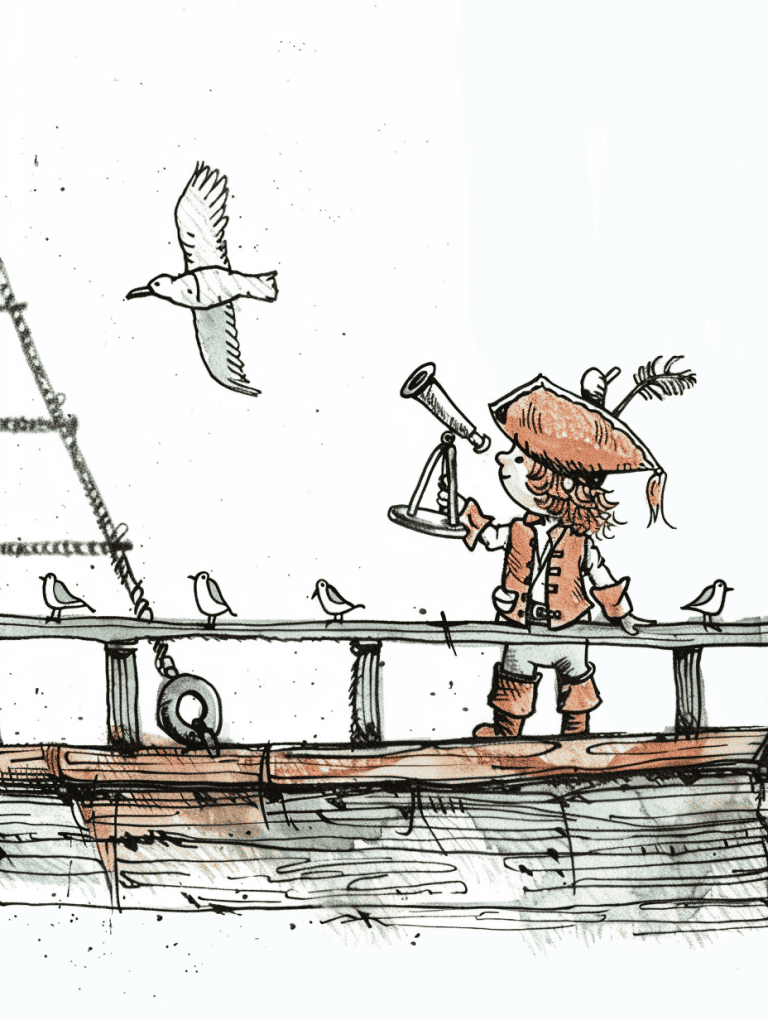 Pirate Standing On Deck