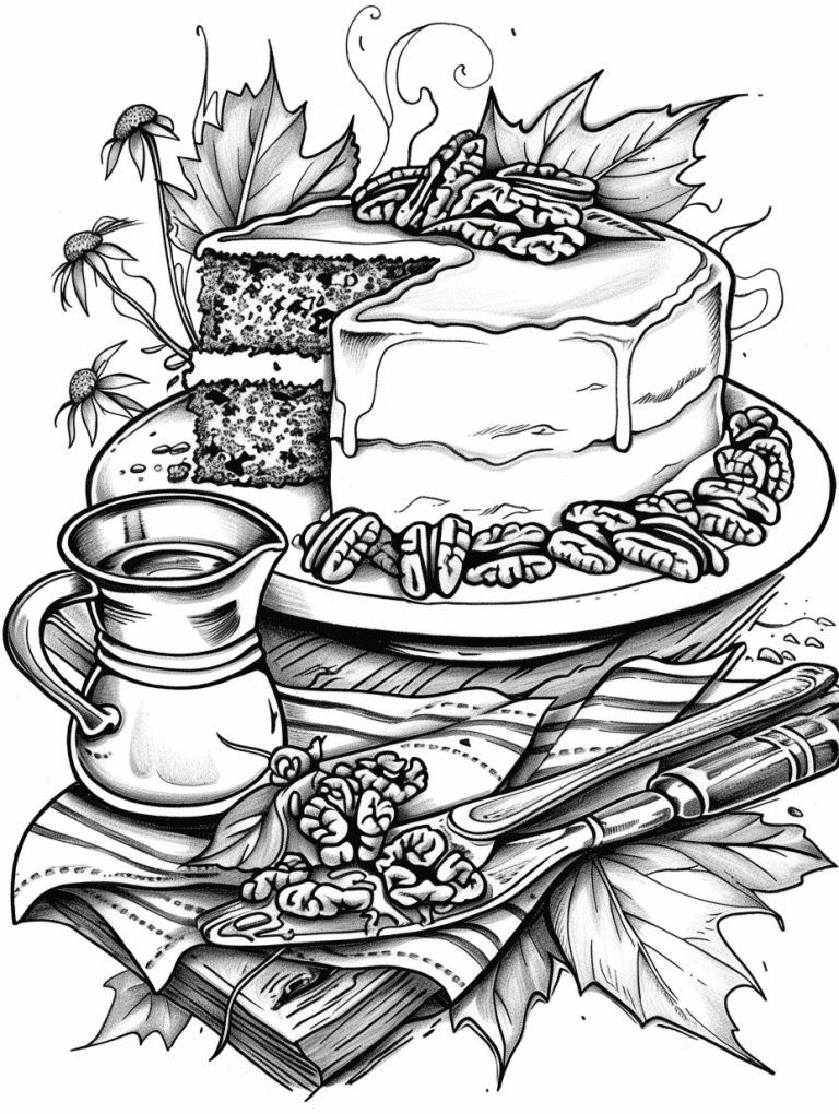 Pecan And Maple Syrup Cake