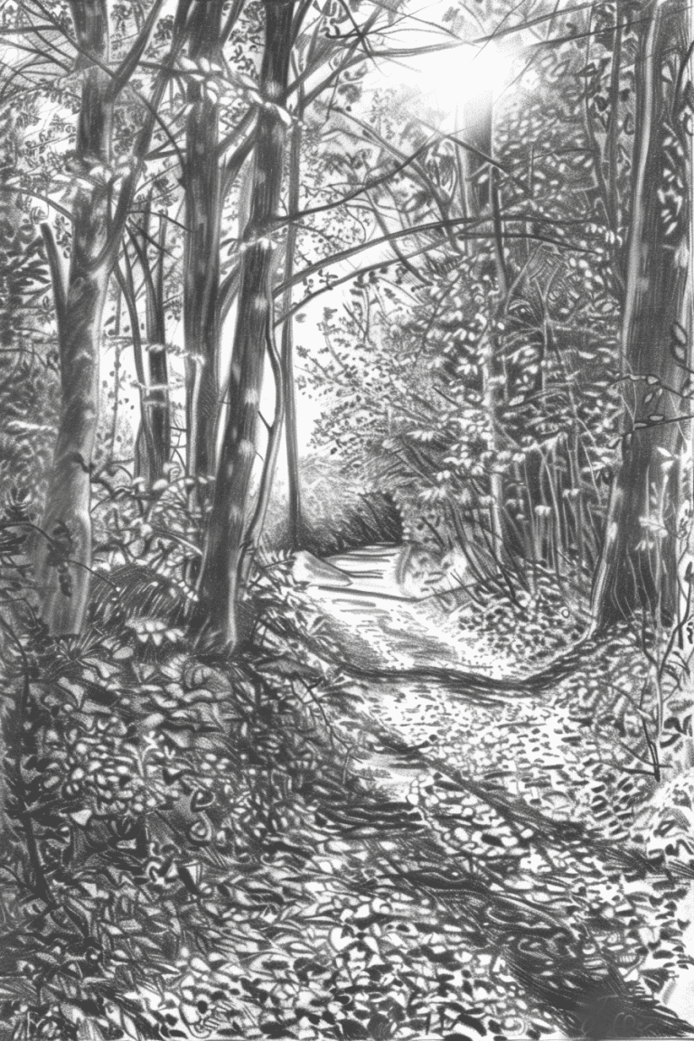Sunlight Filtering Through The Trees