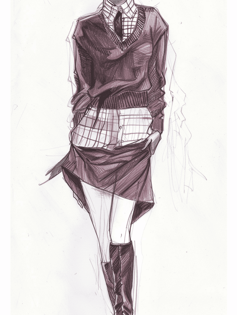 Sweater Dress With Cinched Waist