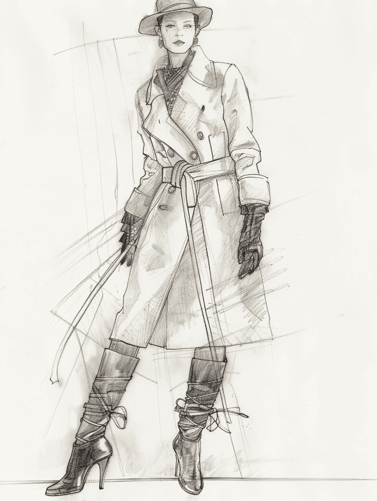 Vintage Style Wool Coat