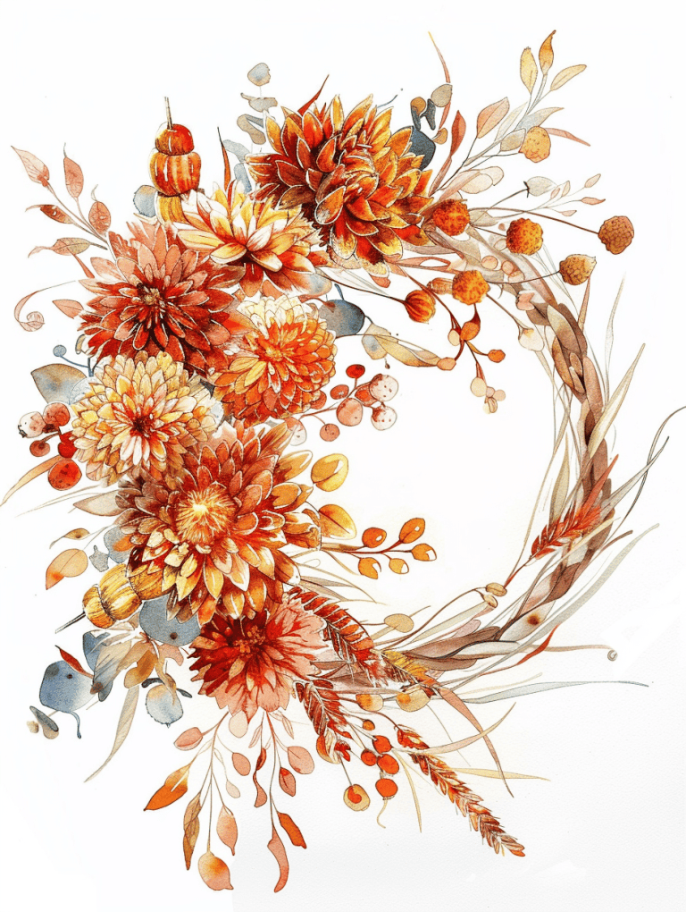 Wreath Crafted From Intertwined Birch Branches