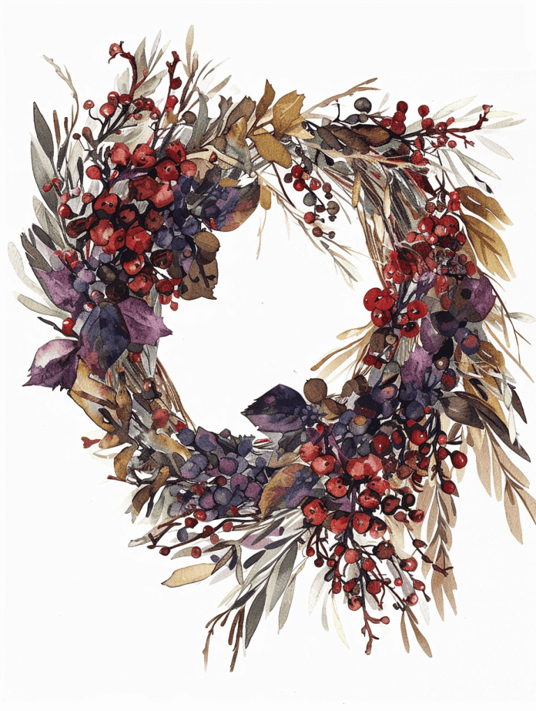 Wreath Made From Twisted Grapevine