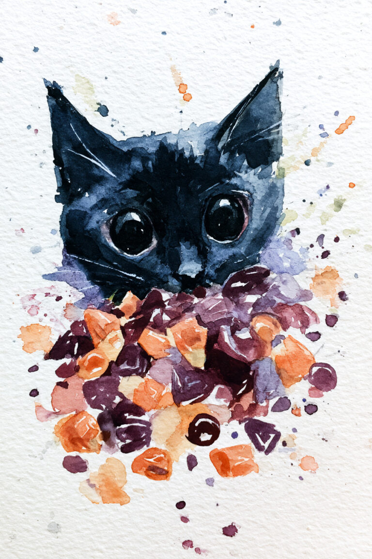 Cat Peeking Out From Pile Of Candy