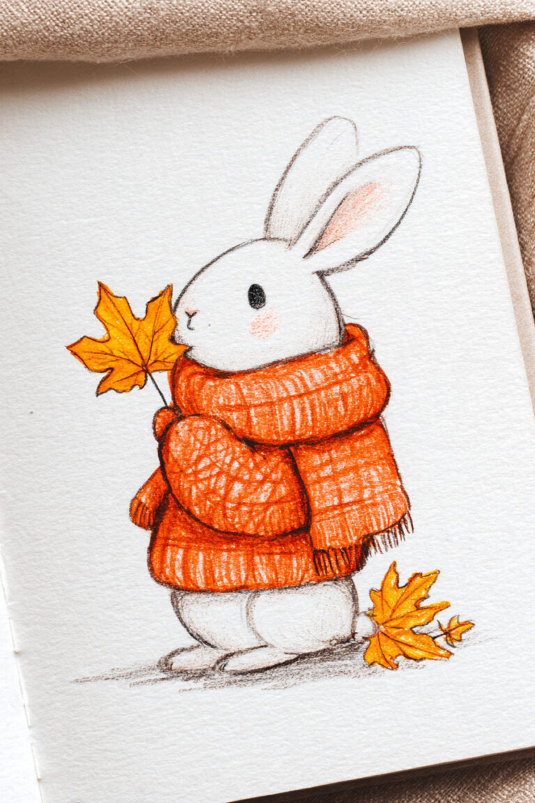 Bunny Wearing Sweater